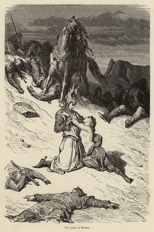 Mitaines død af Gustave after Dore
