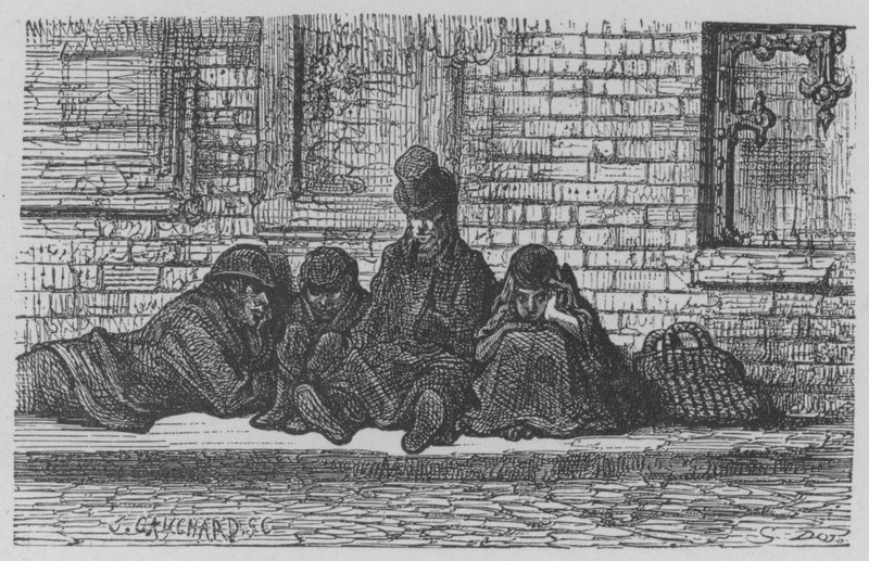 En familie af Gustave after Dore