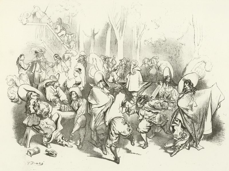 Efter Richelieus dekret mod duellering (dybtryk) af Gustave Dore