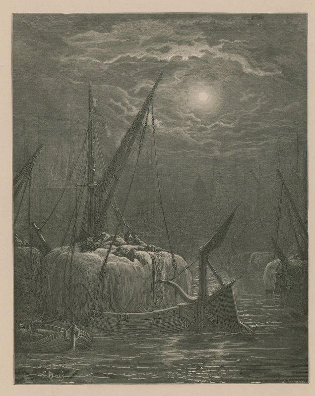 Både på Themsen af Gustave Dore