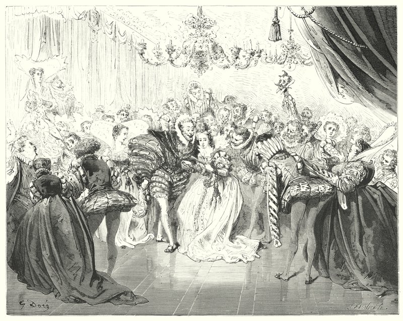 Cendrillon; Cinderella (engraving) af Gustave Dore