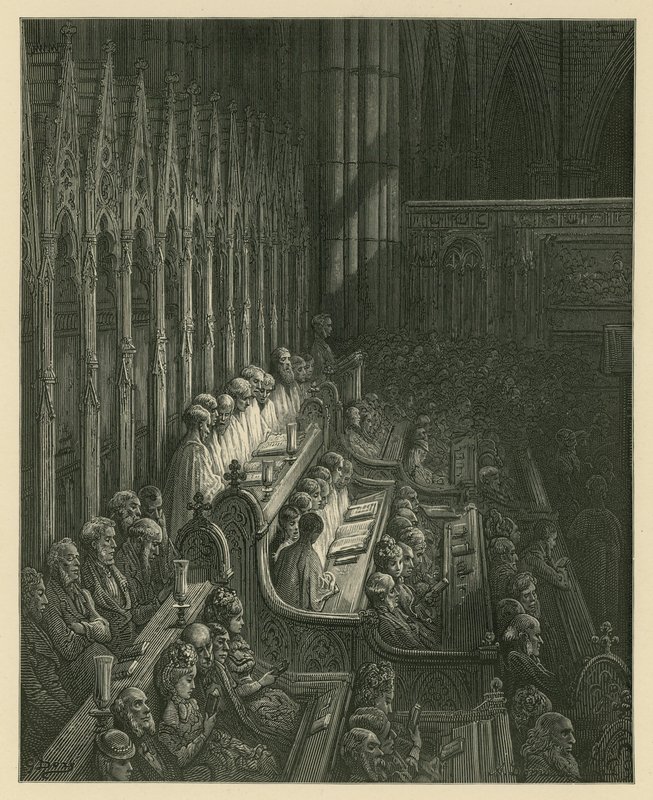 Koret fra Westminster Abbey af Gustave Dore
