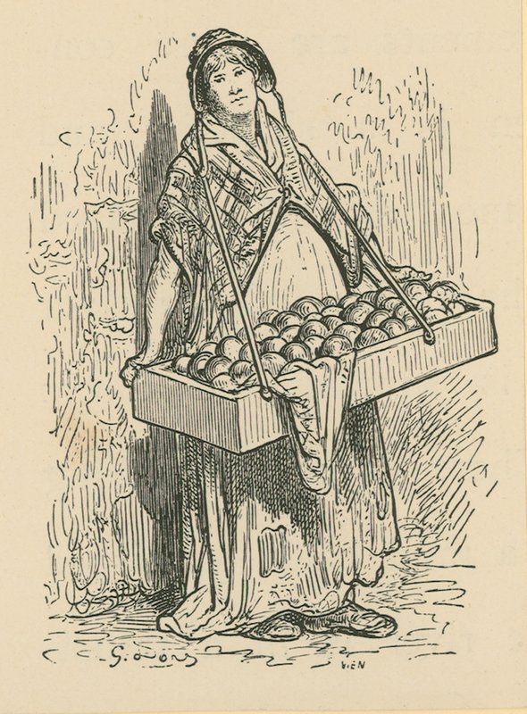 Frugtsælgeren af Gustave Dore