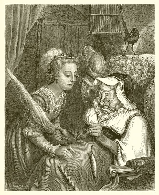 Prinsessen og Fairy Trod af Gustave Dore