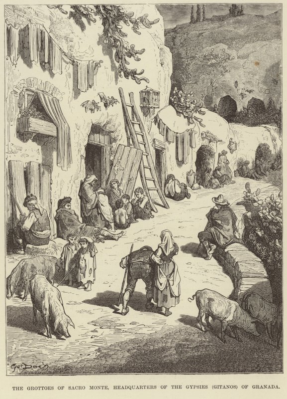 Grotterne i Sacro Monte af Gustave Dore