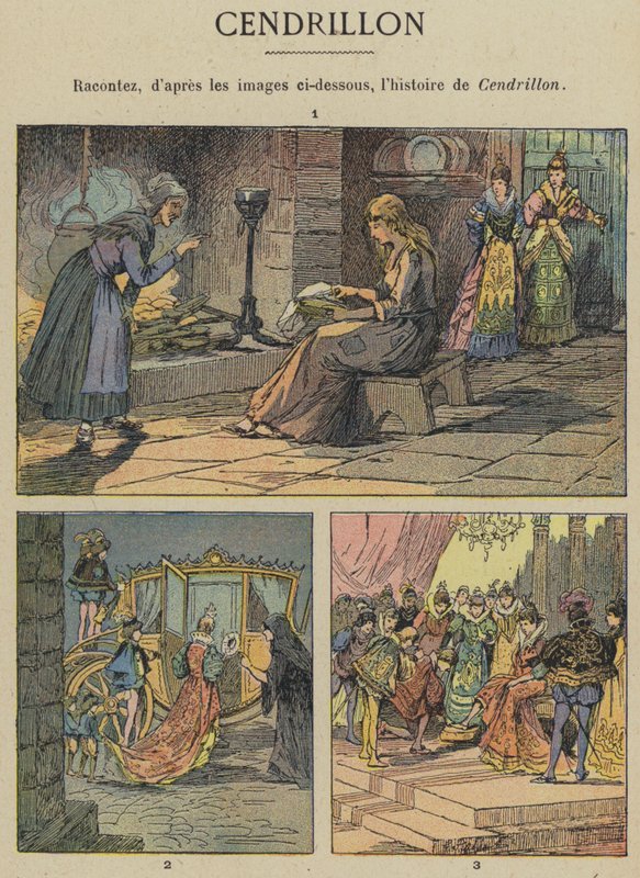 Cendrillon (farve litho) af Gustave Fraipont