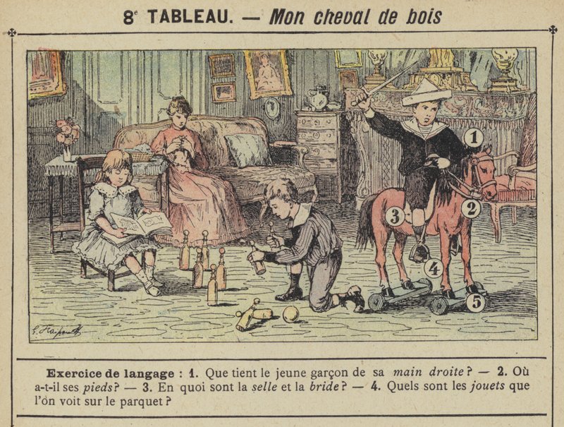 Min træhest (Litho Color) af Gustave Fraipont
