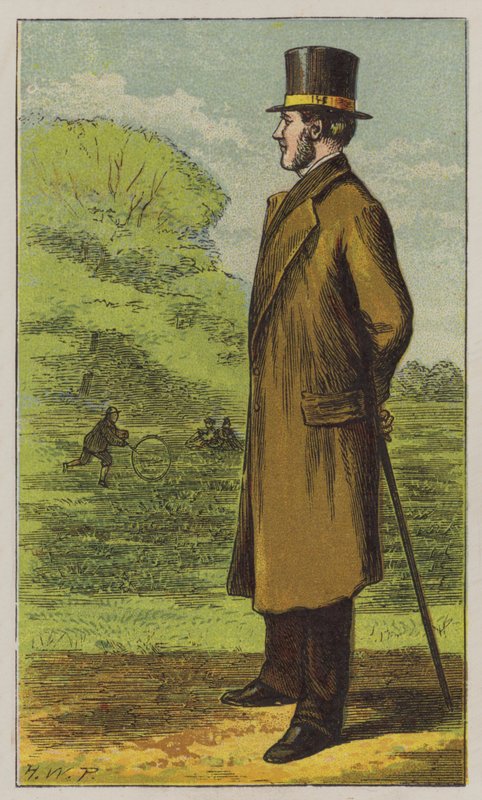 Park Keeper (farve litho) af H.W. (after) Petherick