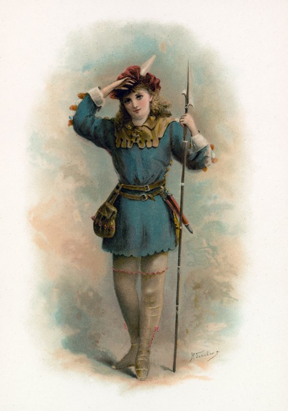 Rosalind fra As You Like It af H. Saunders