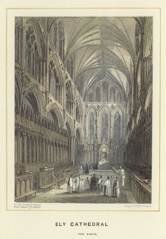 Ely Cathedral, koret af Hablot Knight Browne