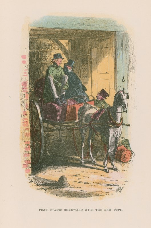 Illustration til Martin Chuzzlewit af Hablot Knight Browne
