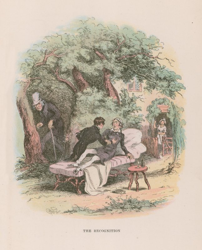 Illustration til Nicholas Nickleby af Hablot Knight Browne