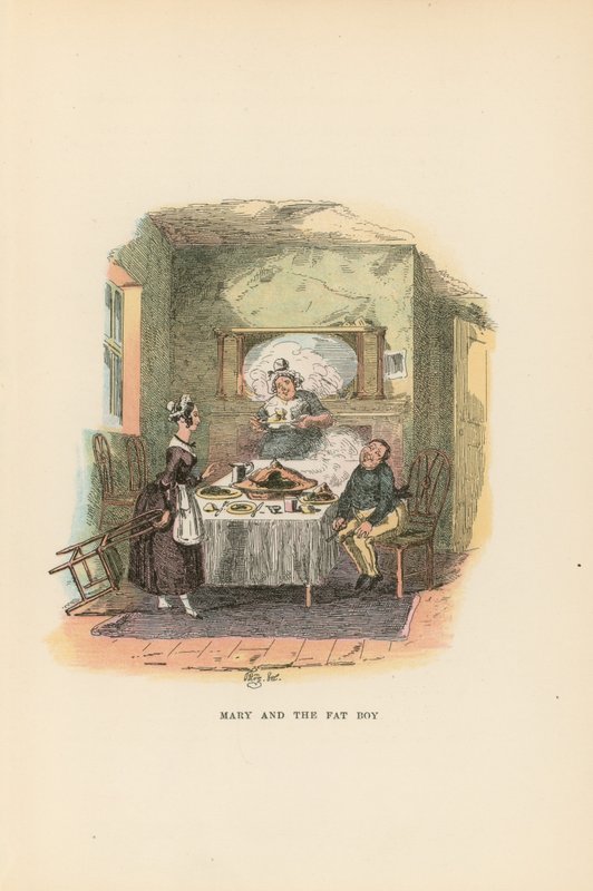 Illustration til Pickwick Papers af Hablot Knight Browne