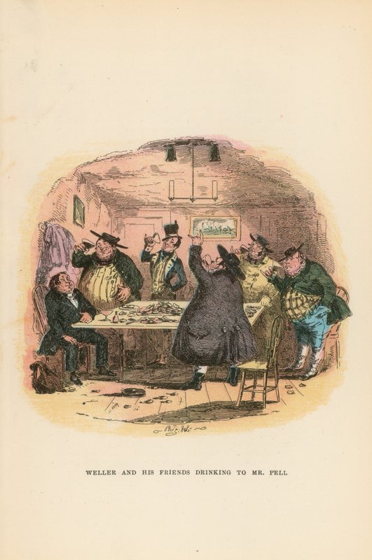 Illustration til Pickwick Papers af Hablot Knight Browne