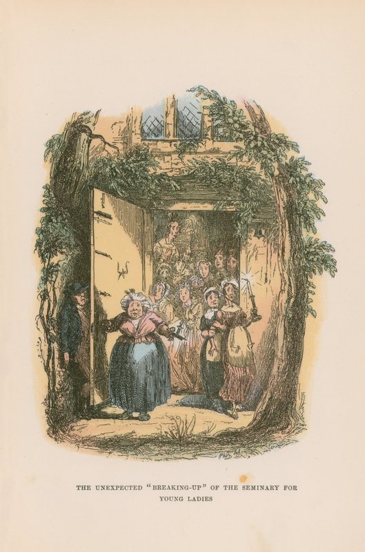 Illustration til Pickwick Papers af Hablot Knight Browne