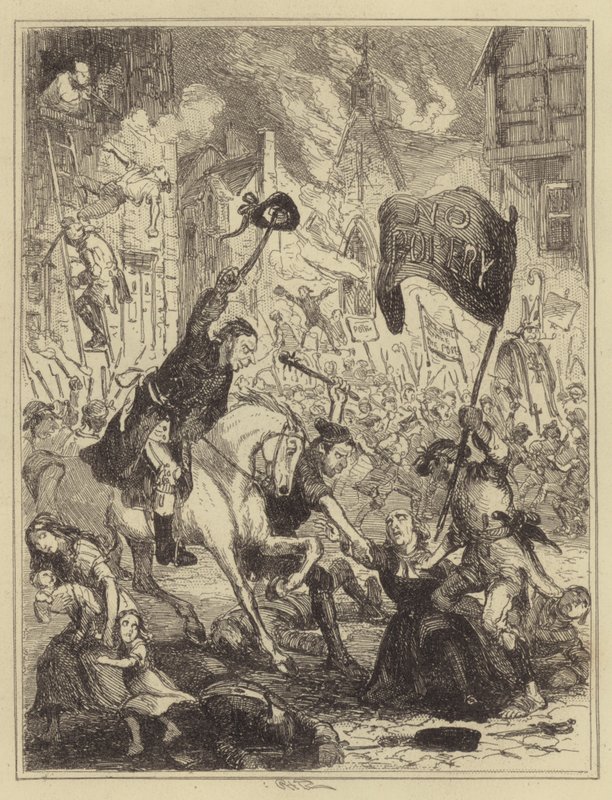 London-optøjerne af Hablot Knight Browne