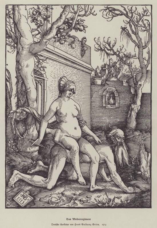 Aristoteles og Phyllis, 1513 af Hans Baldung Grien