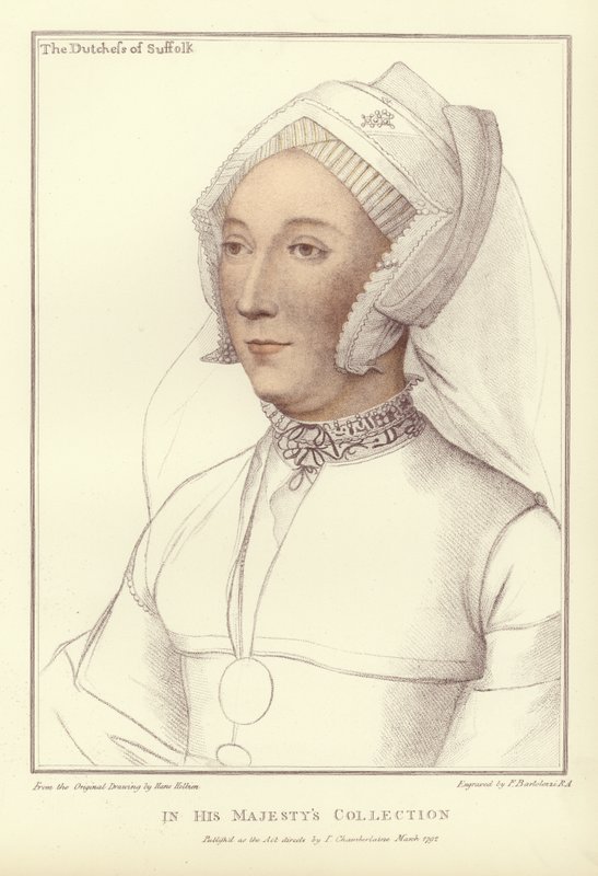 Hertuginde af Suffolk (akvatint) af Hans Holbein der Jüngere