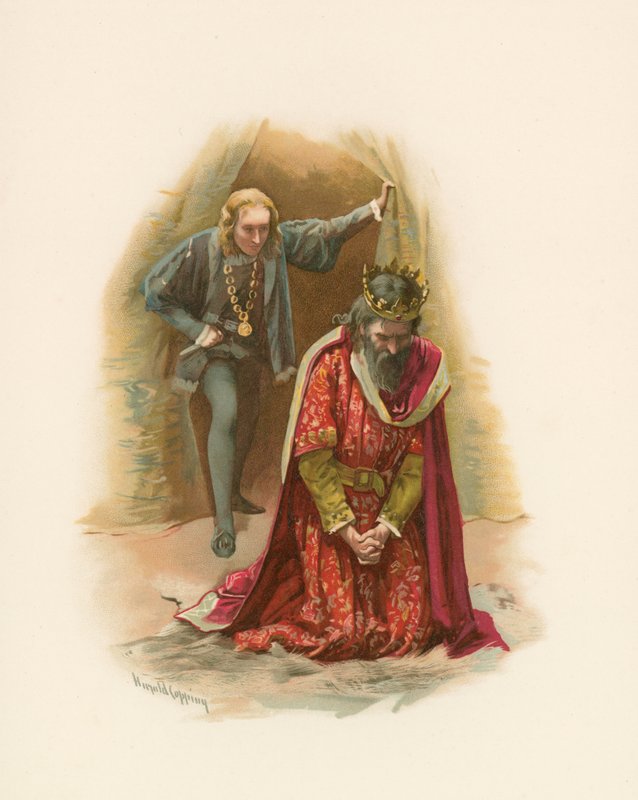 Hamlet og kongen af Harold Copping