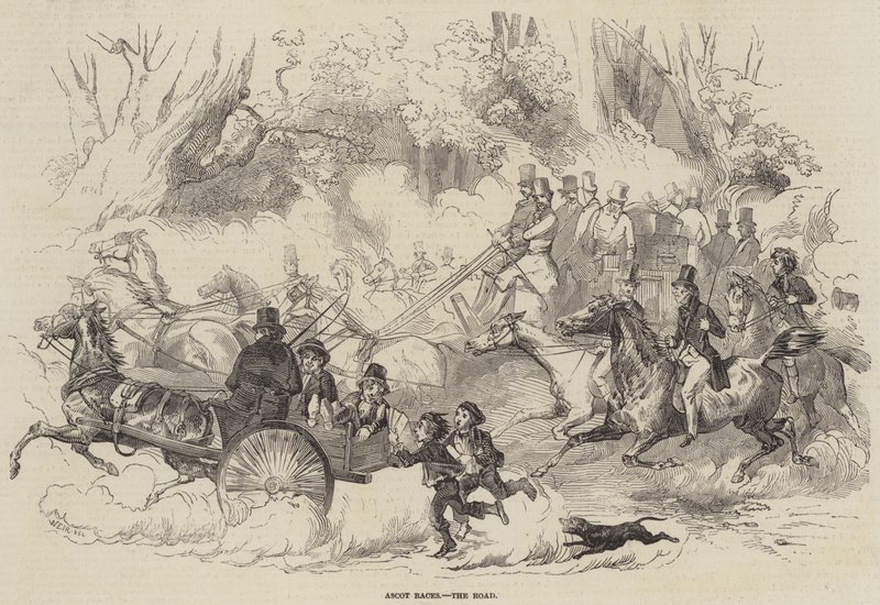 Ascot Races, vejen af Harrison William Weir