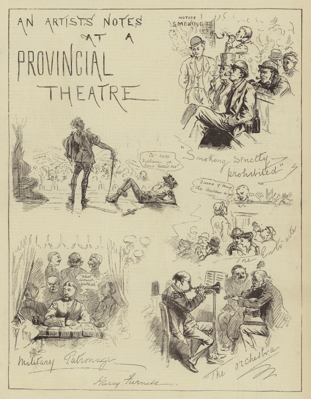 En kunstners noter på et provinsteater af Harry Furniss