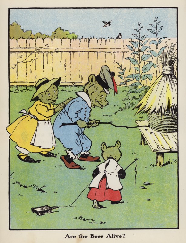 Er bierne i live? (farve litho) af Harry B Neilson