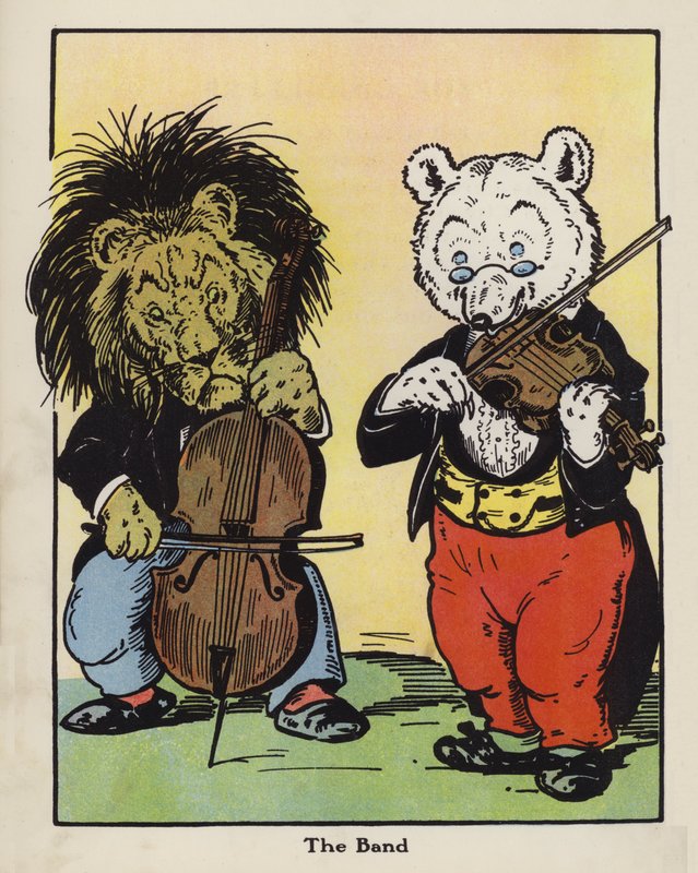 The Band (farve litho) af Harry B Neilson