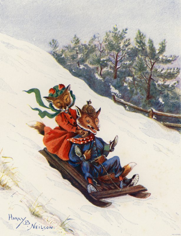 Tabagganing (Sort Litho) af Harry B Neilson