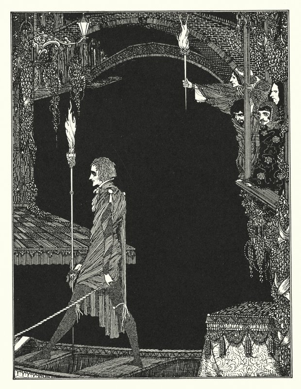Edgar Allan Poe: The Assignation (litografi) af Harry Clarke