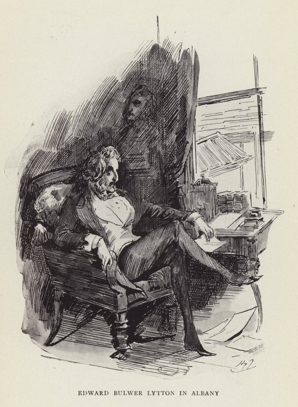Edward Bulwer Lytton i Albany af Harry Furniss