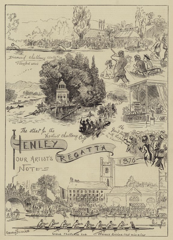 Henley Regatta, 1876 af Harry Furniss