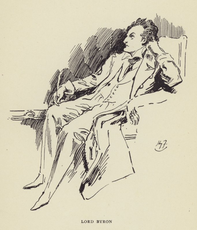 Lord Byron af Harry Furniss