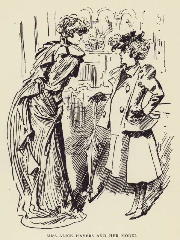 Frøken Alice Havers og hendes model af Harry Furniss