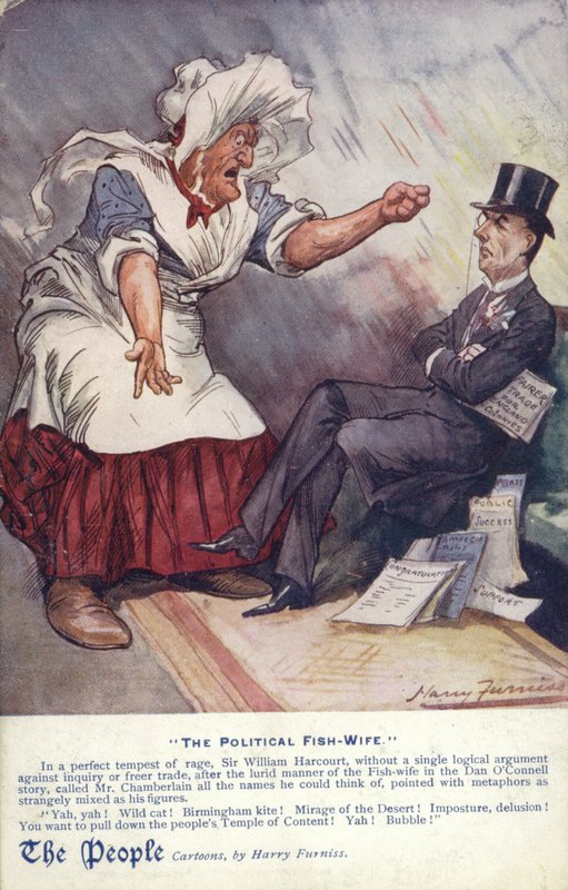 Den politiske Fiskekone af Harry Furniss
