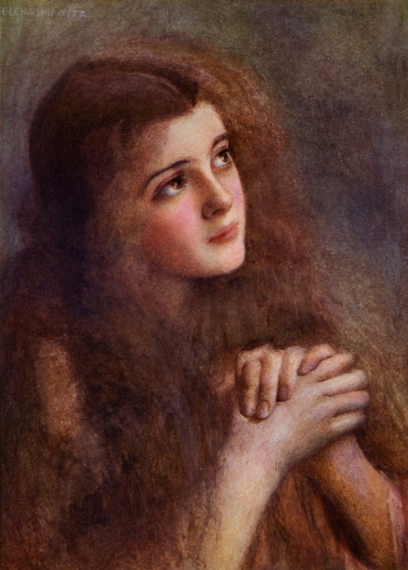 Day Dreams (farve litho) af Helena Horwitz