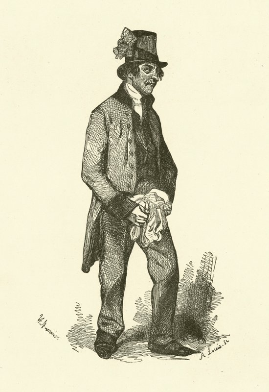 The Mute (gravering) af Henri Bonaventure (after) Monnier