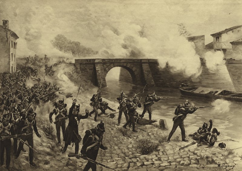 Slaget ved Toulouse, 1814 (dybtryk) af Henri Louis Dupray