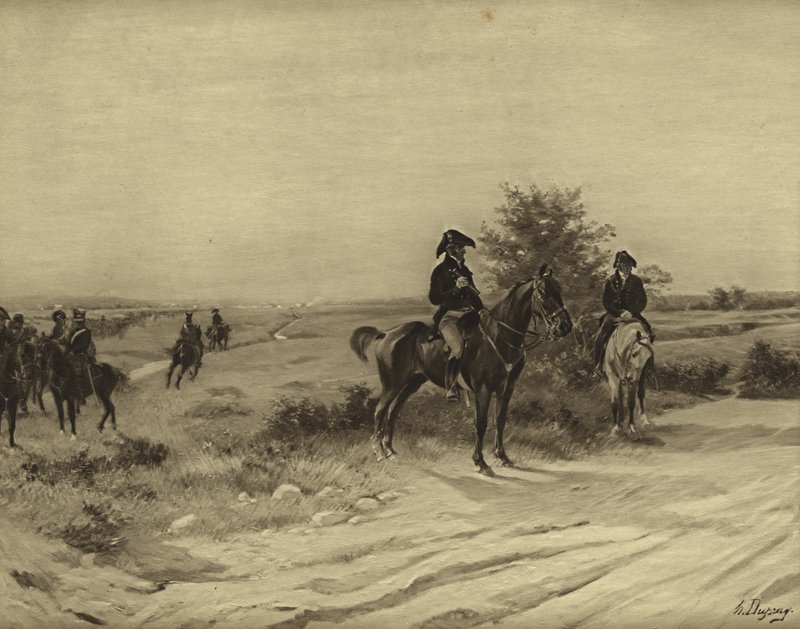 Slaget ved Waterloo, 1815 (dybtryk) af Henri Louis Dupray