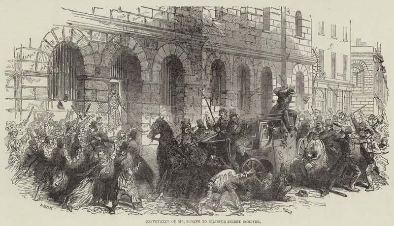 Overførsel af hr. Sloane til Giltspur Street Compter af Henry Anelay