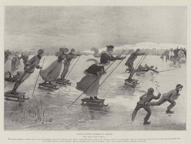 En populær vinterforlystelse i Tyskland af Henry Charles Seppings Wright