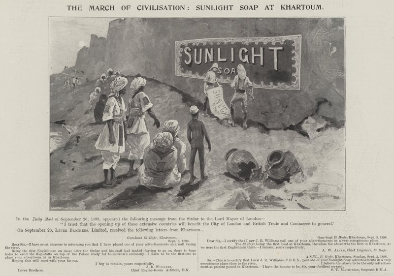 Annonce, Sunlight Sæbe af Henry Charles Seppings Wright