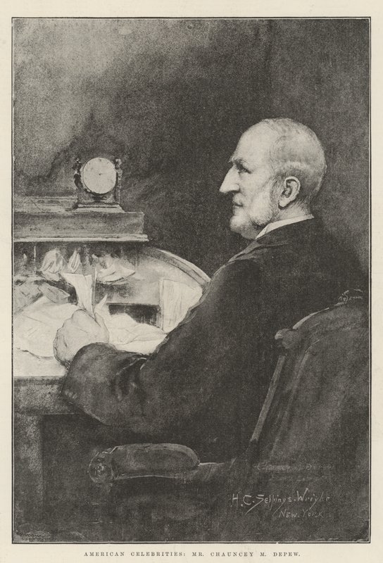 Amerikanske berømtheder, Chauncey M Depew af Henry Charles Seppings Wright