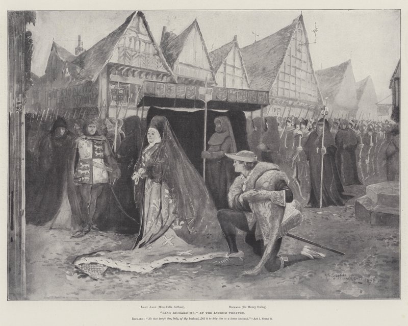 Kong Richard III, på Lyceum Theatre af Henry Charles Seppings Wright
