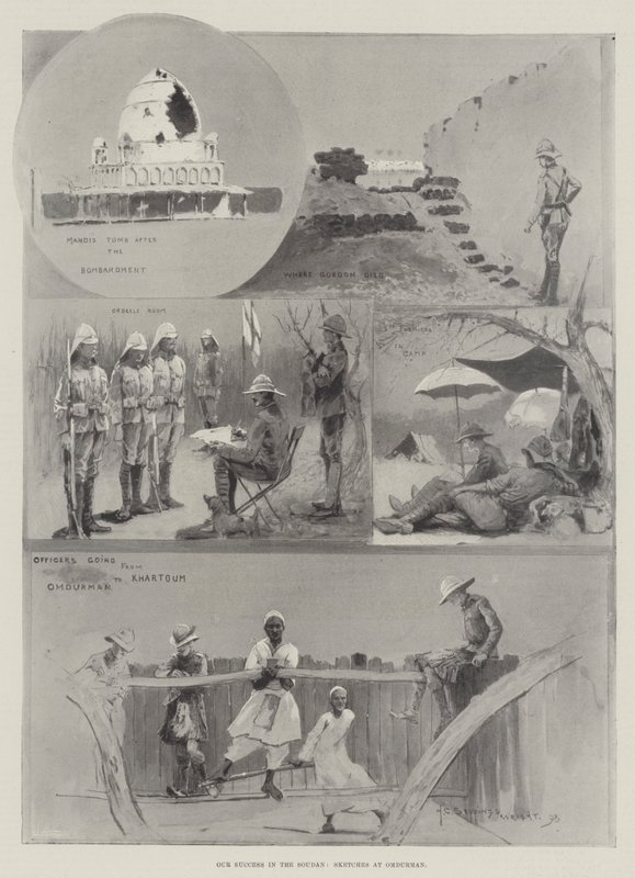 Vores succes i Soudan, skitser hos Omdurman af Henry Charles Seppings Wright