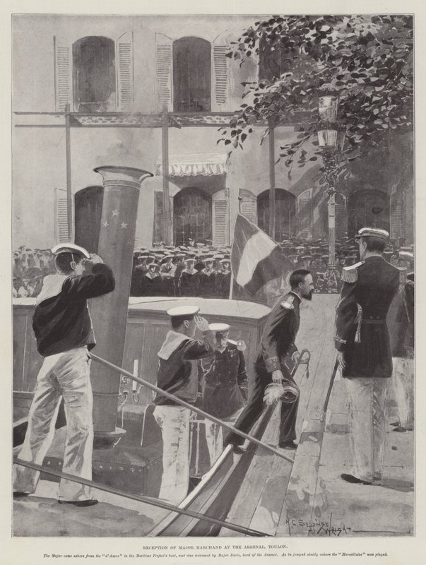 Modtagelse af major Marchand i Arsenal, Toulon af Henry Charles Seppings Wright