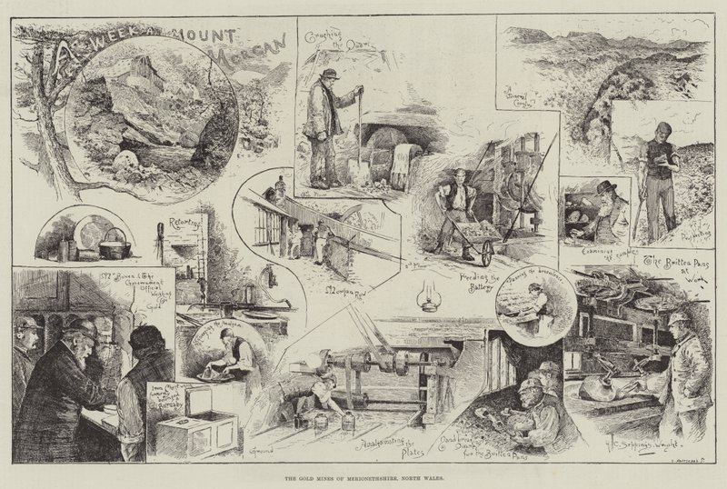 Guldminerne i Merionethshire, North Wales af Henry Charles Seppings Wright