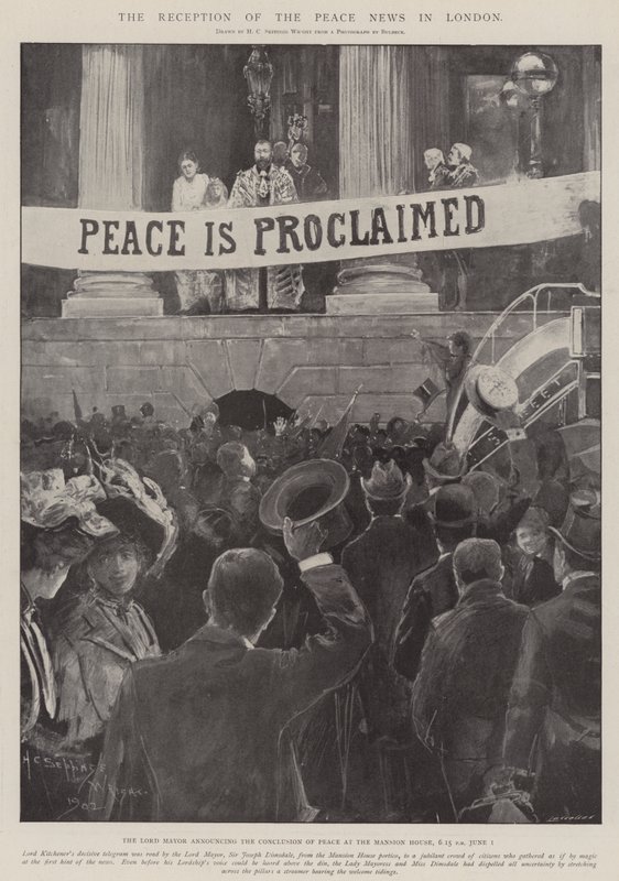 Modtagelsen af Peace News i London af Henry Charles Seppings Wright