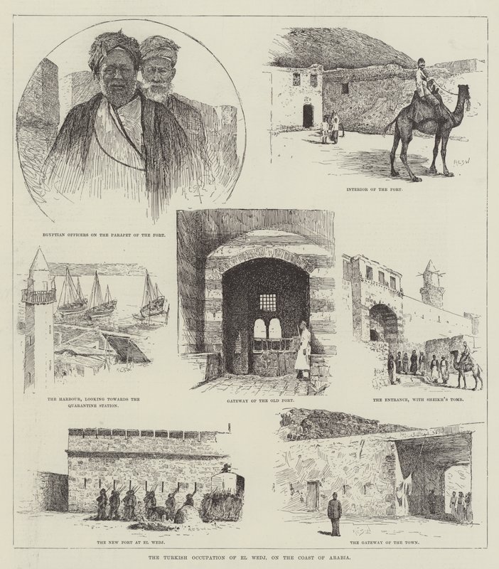 Den tyrkiske besættelse af El Wedj på Arabiens kyst af Henry Charles Seppings Wright
