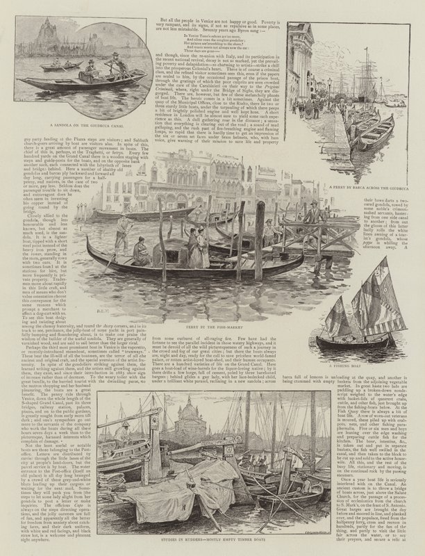 Venedigs både af Henry Edward Tidmarsh