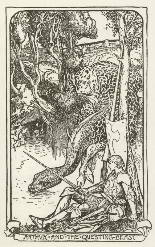 Arthur and the Questing-Beast af Henry Justice Ford
